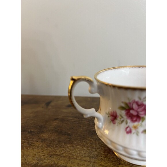 Vtg Rosina Queens Fine Bone China Tea Cup And Saucer Queens Roses Cottagecore - Picture 3 of 16